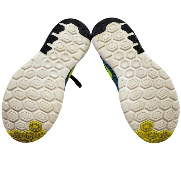 Nike Flex Experience Women's  Athletic Running Shoes Teal and Yellow Size 8.5 - Picture 6 of 14